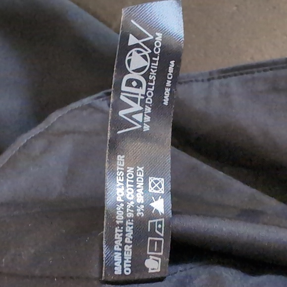 Dolls Kill Widow Pleasing Terrors Chiffon Corset Blouse Womens Size XL Black - Picture 14 of 15